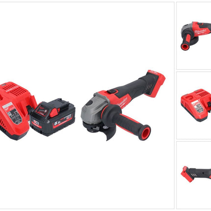 Milwaukee M18 FSAG115X-551 Akku Winkelschleifer 18 V 115 mm Brushless + 1x Akku 5,5 Ah + Ladegerät