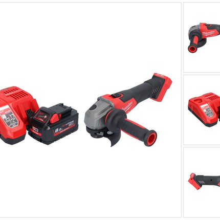 Milwaukee M18 FSAG115X-801 Akku Winkelschleifer 18 V 115 mm Brushless + 1x Akku 8,0 Ah + Ladegerät