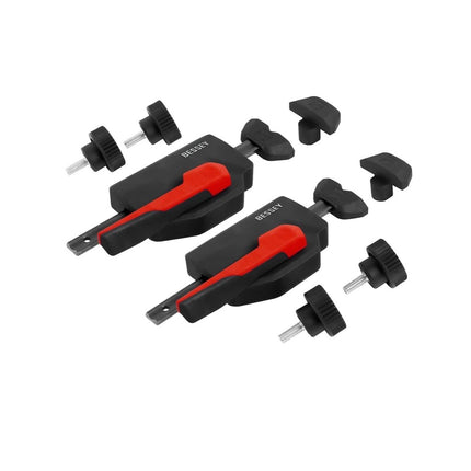 Bessey MFT-SET-A 14 tlg. Set zum fixieren und Spannen auf Multifunktionstischen zum sicheren Fixieren von Führungsschienen