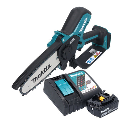 Makita DUC 150 RM akumulatorowa pilarka łańcuchowa 18 V 15 cm bezszczotkowa + 1x akumulator 4,0 Ah + ładowarka