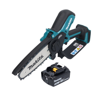 Makita DUC 150 T akumulatorowa pilarka łańcuchowa 18 V 15 cm bezszczotkowa + 1x akumulator 5,0 Ah - bez ładowarki