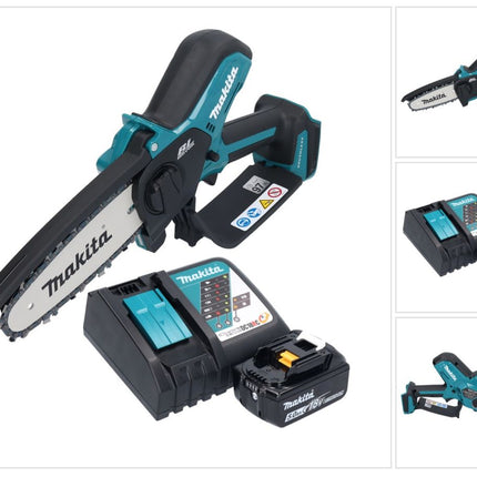 Makita DUC 150 RT akumulatorowa pilarka łańcuchowa 18 V 15 cm bezszczotkowa + 1x akumulator 5,0 Ah + ładowarka