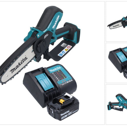 Makita DUC 150 SF akumulatorowa pilarka łańcuchowa 18 V 15 cm bezszczotkowa + 1x akumulator 3,0 Ah + ładowarka