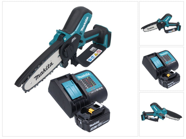 Makita DUC 150 SF akumulatorowa pilarka łańcuchowa 18 V 15 cm bezszczotkowa + 1x akumulator 3,0 Ah + ładowarka