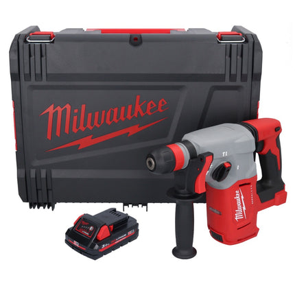 Milwaukee M18 BLHX-301X akumulatorowy młot udarowo-obrotowy 18 V 2,3 J bezszczotkowy + 1x akumulator 3,0 Ah + skrzynka HD - bez ładowarki