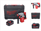 Milwaukee M18 BLHX-801X akumulatorowy młot udarowo-obrotowy 18 V 2,3 J bezszczotkowy + 1x akumulator 8,0 Ah + skrzynka HD - bez ładowarki