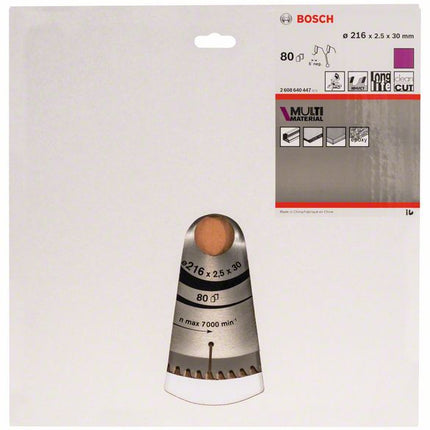 BOSCH Piła tarczowa Zewnętrzna Ø 216 mm Liczba zębów 80 HLTCG ( 8000342264 )