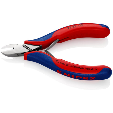 KNIPEX Electronics szczypce tnące boczne długość 115 mm kształt 2 ( 4000810741 )