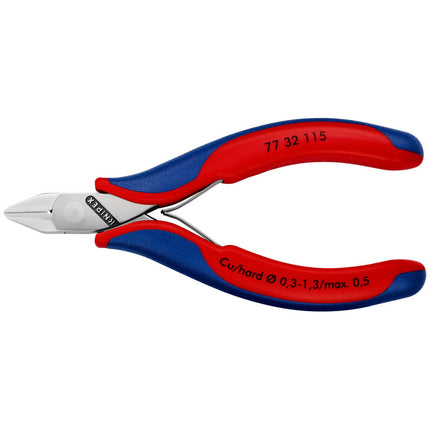 KNIPEX Electronics szczypce tnące boczne długość 115 mm kształt 3 ( 4000810749 )