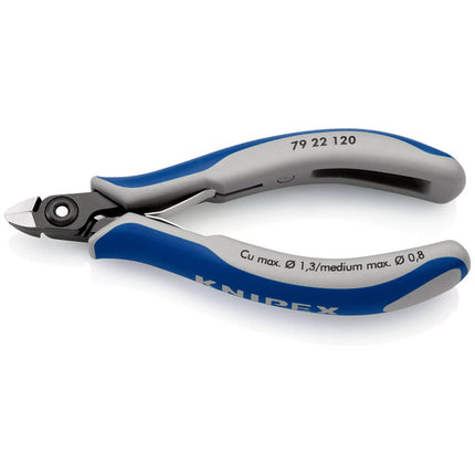 KNIPEX precyzyjne nożyce do cięcia ukośnego elektroniki długość 120 mm kształt 2 ( 4000810825 )