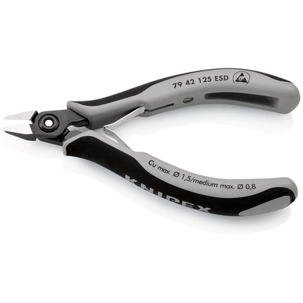 KNIPEX precyzyjne szczypce tnące boczne do elektroniki długość 125 mm kształt 4 ( 4000810832 )