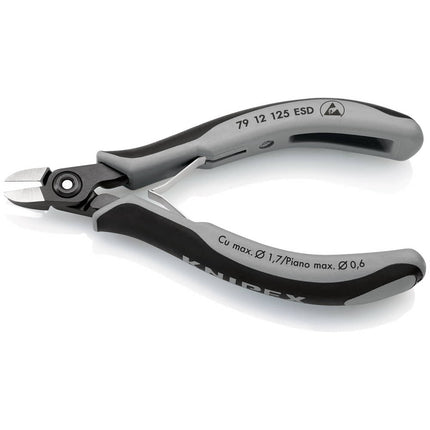 Precyzyjne elektroniczne nożyce ukośne KNIPEX, długość 125 mm ( 4000795064 )