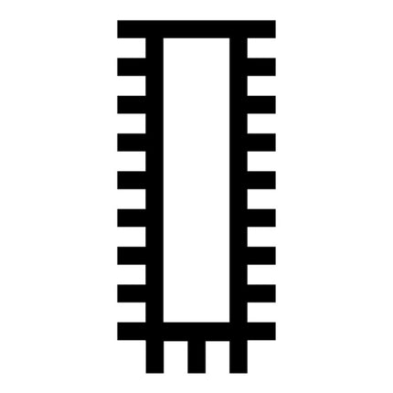 Pilnik warsztatowy PFERD DIN 7261 długość 250 mm przekrój 25 x 6 mm ( 4000840365 )