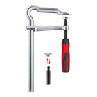 Zacisk śrubowy BESSEY OMEGA wykonany w całości ze stali Szerokość mocowania 160 mm Występ 80 mm ( 4000831470 )