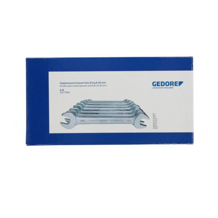 Zestaw podwójnych kluczy płasko-oczkowych GEDORE 6-8-częściowy SW6-22 mm ( 4000823220 )
