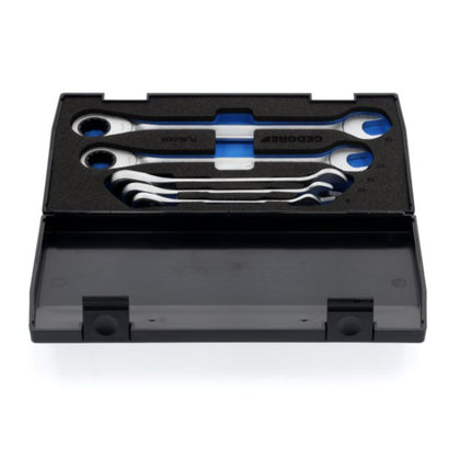 Zestaw kluczy płasko-oczkowych z grzechotką GEDORE 7R-005 5-częściowy o szerokości 8-19 mm ( 4000821988 )