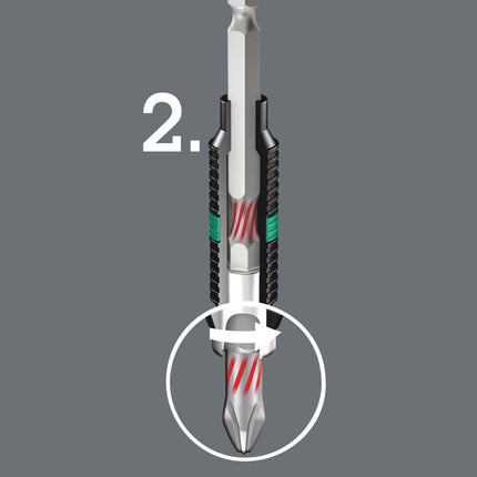 WERA Bit 855/1 BTZ 1/4 ″ PZD 2 Długość 25 mm ( 4000829531 )