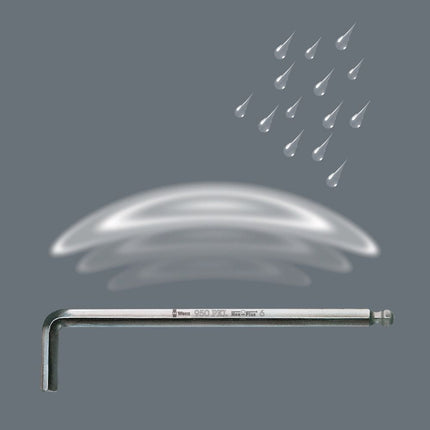 WERA Zestaw kluczy imbusowych 950 PKL 7-częściowy uchwyt plastikowy ( 4000825489 )