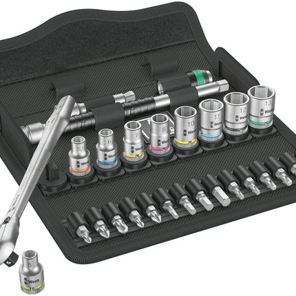 Zestaw kluczy nasadowych WERA 8100 SA 8 Zyklop 28-częściowy 1/4 ″ ( 4000821659 )