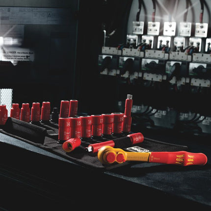 Zestaw kluczy nasadowych WERA 8100 SB VDE 1 Cyklop 17-częściowy 3/8 ″ ( 4000828008 )