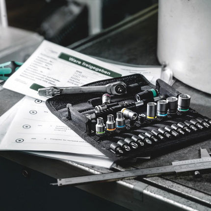 Zestaw kluczy nasadowych WERA 8100 SA 12 HF Zyklop 13-częściowy 1/4 ″ ( 4000821783 )