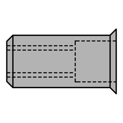Nitonakrętka GESIPA Trzon nitu d x l 9 x 15,5 mm M6 ( 4000813791 )