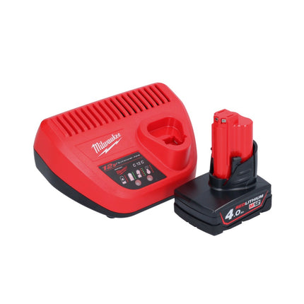 Milwaukee M12 BCST-401 wkrętarka akumulatorowa 12 V 19 x 25,4 mm + 1x akumulator 4,0 Ah + ładowarka