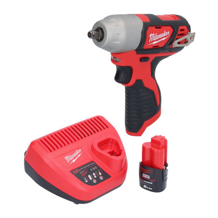 Milwaukee M12 BIW38-201 akumulatorowy klucz udarowy 12 V 135 Nm 3/8˝ + 1x akumulator 2,0 Ah + ładowarka