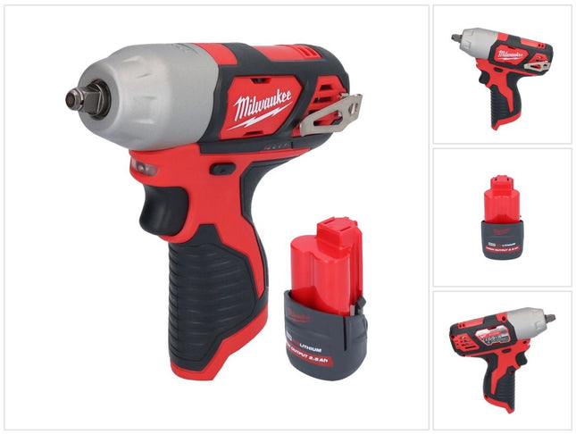 Milwaukee M12 BIW38-251 Akumulatorowy klucz udarowy 12 V 135 Nm 3/8" + 1x akumulator 2,5 Ah - bez ładowarki