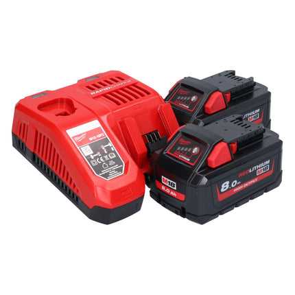 Milwaukee M18 FCVN24-802 Akumulatorowy wibrator do betonu 18 V 2,4 m bezszczotkowy + 2x akumulator 8,0 Ah + ładowarka