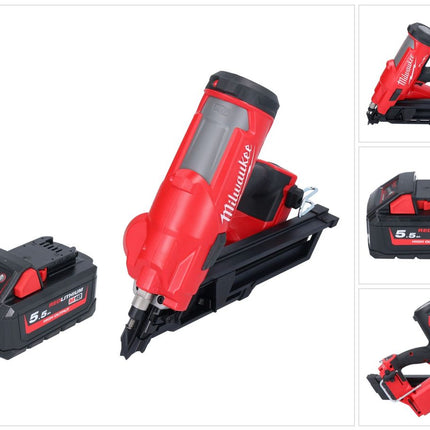 Milwaukee M18 FFN-551 Gwoździarka akumulatorowa 18 V 50 - 90 mm bezszczotkowa + 1x akumulator 5,5 Ah - bez ładowarki
