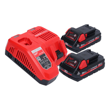 Milwaukee M18 FN16GA-302 Gwoździarka akumulatorowa 18 V 32 - 64 mm bezszczotkowa + 2x akumulator 3,0 Ah + ładowarka