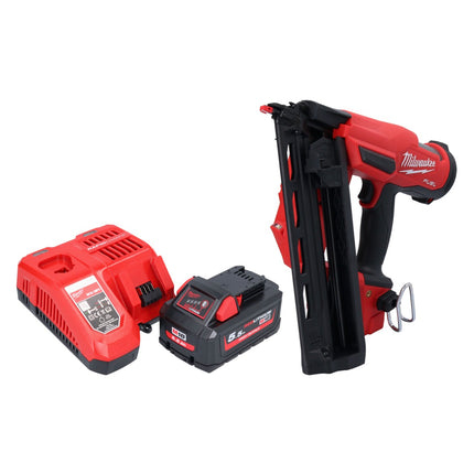 Milwaukee M18 FN16GA-551 Gwoździarka akumulatorowa 18 V 32 - 64 mm bezszczotkowa + 1x akumulator 5,5 Ah + ładowarka
