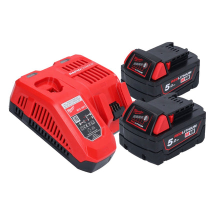 Milwaukee M18 FROP21-502X Akumulatorowa polerka mimośrodowa 18 V 150 mm ( 4933478837 ) Bezszczotkowa + 2x akumulator 5,0 Ah + ładowarka + pudełko HD