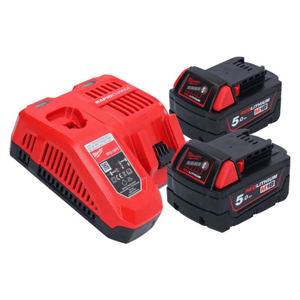 Milwaukee M18 FNCS18GS-502X wkrętarka akumulatorowa 18 V 9,5 - 38 mm bezszczotkowa + 2x akumulator 5,0 Ah + ładowarka + skrzynka HD