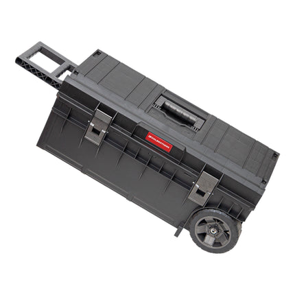 Toolbrothers RHINO XXL Trolley ECO Longer skrzynka narzędziowa Basic 50 l IP66 z kołami na metalowej osi i podwójnym uchwytem teleskopowym